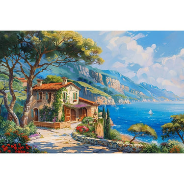 House Landscape Canvas